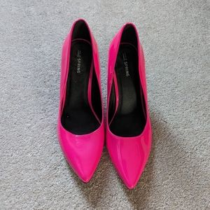Neon Pink Heels size 9.5